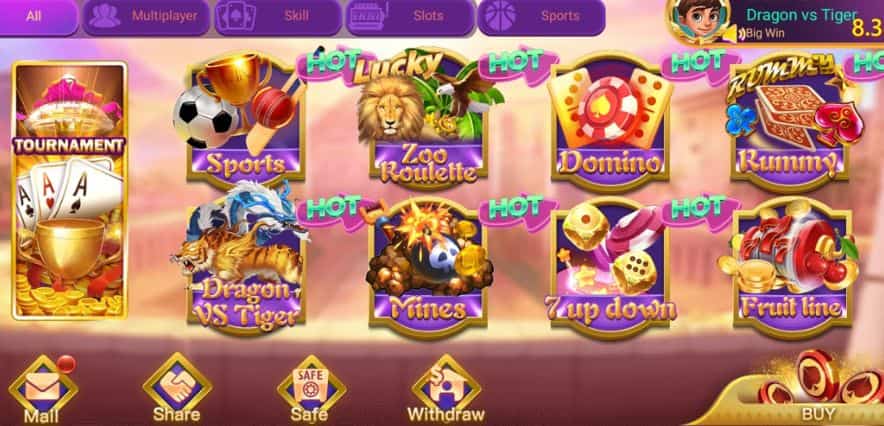 Teen Patti Lucky Interface